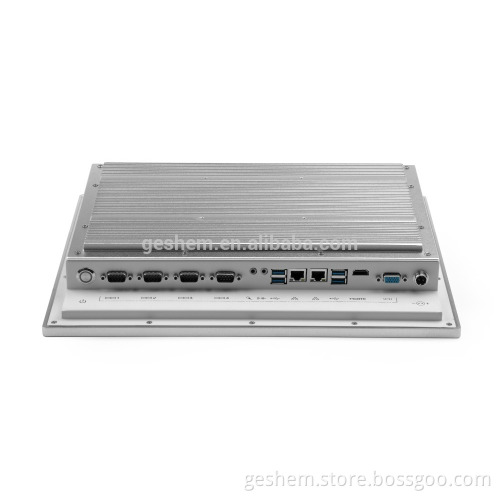 15''aluminium alloy frame 4*USB 4*COM All In One Industrial Touch Screen Panel PC Price 2 lan